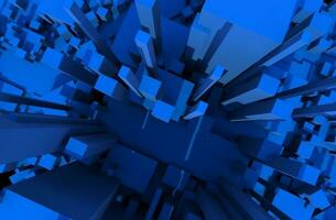 Blue Blocks Background photo