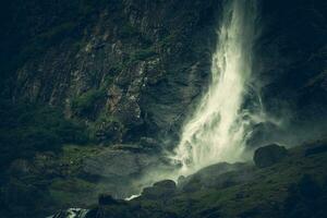 Scenic Norwegian Waterfall photo