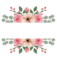 fleur rose rose, floral bouquet agrafe art élément transparent Contexte png