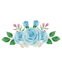 blomma bukett, blommig klämma konst element transparent bakgrund png