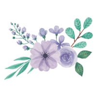 blomma bukett, blommig klämma konst element transparent bakgrund png