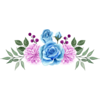 fleur bouquet, floral agrafe art élément transparent Contexte png