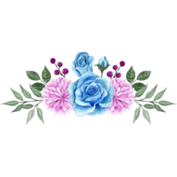 blomma bukett, blommig klämma konst element transparent bakgrund png