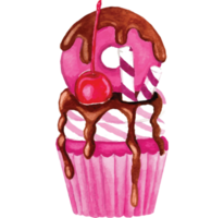 Cupcake, Fee Kuchen Clip Kunst Element transparent Hintergrund png