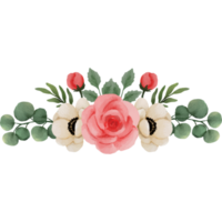 flor Rosa rosa, floral ramalhete grampo arte elemento transparente fundo png