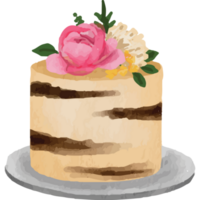 verjaardag cakes bloem concept decoratie, verjaardag partij elementen transparant achtergrond png