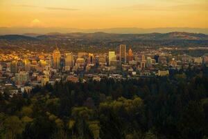 Portland Oregon Sunset Vista photo