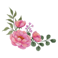 blomma bukett, blommig klämma konst element transparent bakgrund png