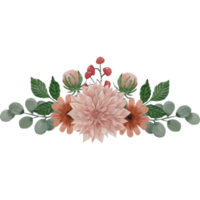 flor ramalhete, floral grampo arte elemento transparente fundo png