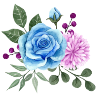 blomma bukett, blommig klämma konst element transparent bakgrund png