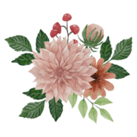 blomma bukett, blommig klämma konst element transparent bakgrund png