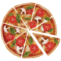 Pizza veloce cibo clip arte elemento trasparente sfondo png