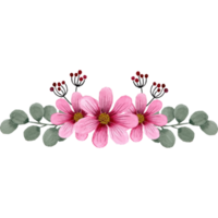 blomma bukett, blommig klämma konst element transparent bakgrund png