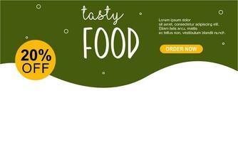 Promotion food product social media post design template vector