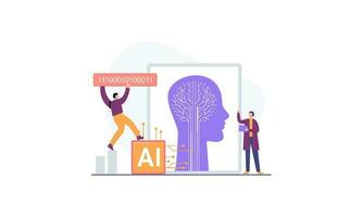 Artificial Intelligence concept vector illustration