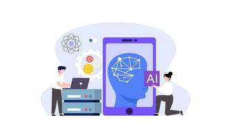 Artificial Intelligence concept vector illustration