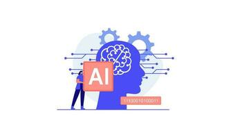 Artificial Intelligence concept vector illustration