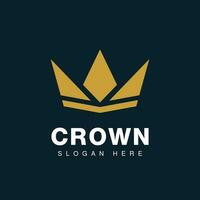 corona logo real Rey reina vector símbolo