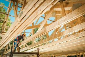 Wood House Construction photo