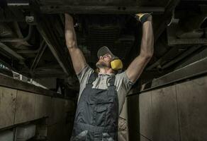 Commercial Coach Bus Automotive Mechanic photo