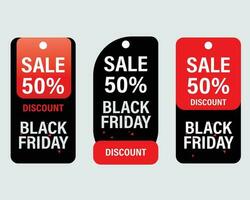 Black Friday sale banner design template vector