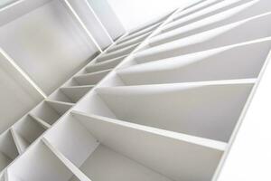 Residential Elegant White Closet Shelfs photo