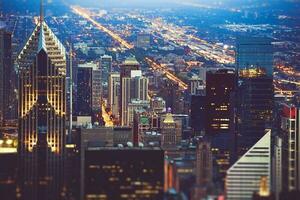 Colorful Chicago Night photo