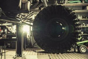 Off Road Vehicle Upgrading with High Performance New Tires. photo