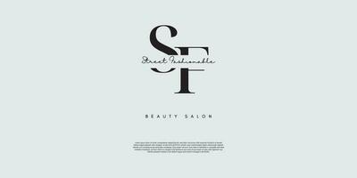 Fashion logo and brand for company and saloon vector