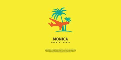 tour and travel logo design for agency and company vector