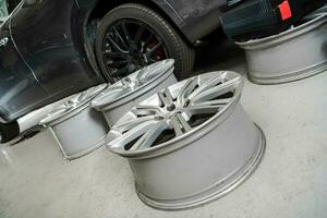 Modern Car Alloy Wheels Replacement photo