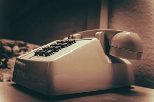 Vintage Desk Phone Features Tone Dial photo