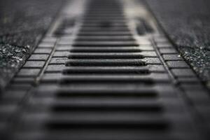 Street drain detail photo