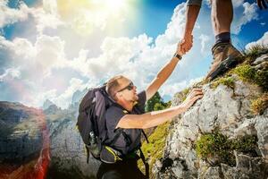 Friendly Hand on the Hike photo