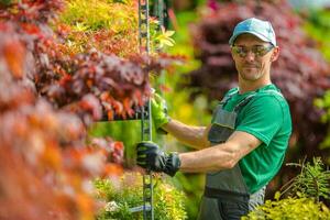 Happy Garden Store Worker photo