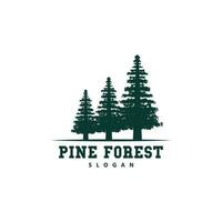 Pine Tree Logo, Luxurious Elegant Simple Design, Fir Tree Vector Abstract, Forest Icon Illustration Pine Product Brand