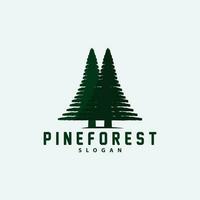 Pine Tree Logo, Luxurious Elegant Simple Design, Fir Tree Vector Abstract, Forest Icon Illustration Pine Product Brand