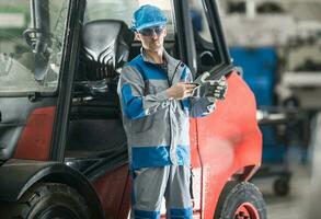 Forklift Truck Operating photo