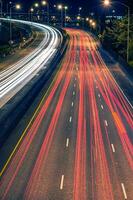 Highway Night Traffic Portland photo