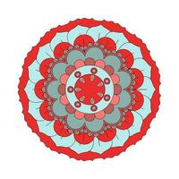 Colorful mandalas for coloring book decorative round ornaments. vector