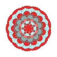 vistoso mandalas para colorante libro decorativo redondo adornos vector