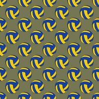 Volleyball ball graphic seamless pattern. vector