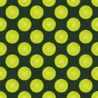 Balls tennis seamless pattern design. vector