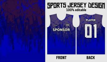 Abstract blue background jersey design for sport uniform vector