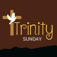 Vector illustration of a Background for Trinity Sunday.