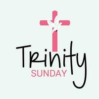 Vector illustration of a Background for Trinity Sunday.