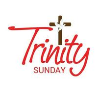 Vector illustration of a Background for Trinity Sunday.