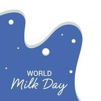 Vector illustration of a Background for World Milk Day.