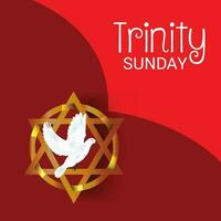 Vector illustration of a Background for Trinity Sunday.
