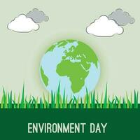 Vector illustration of a Background for World Environment Day.